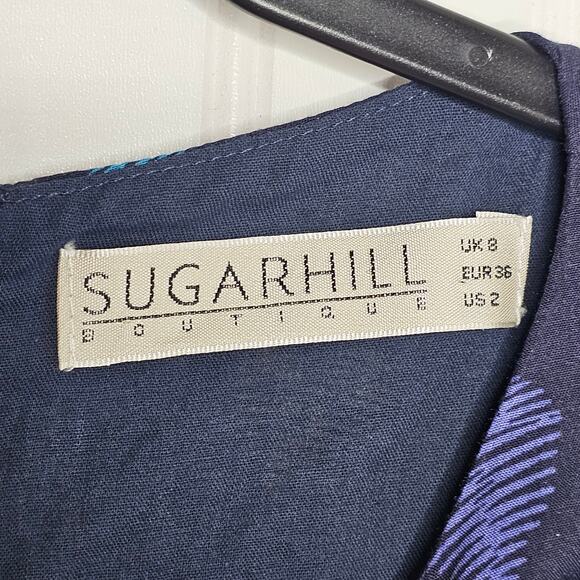 Modcloth Sugarhill Boutique Love Me Doodle Heart Print Shift Dress Sz 2 Kidcore - Picture 5 of 8